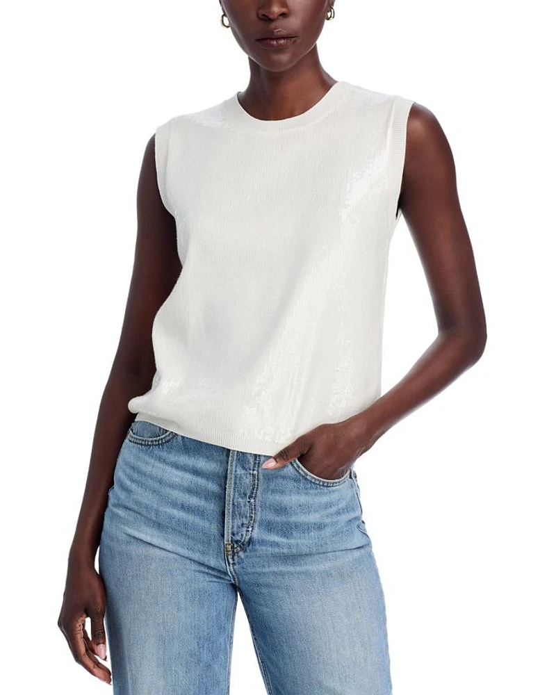 Sequined Knit Top
