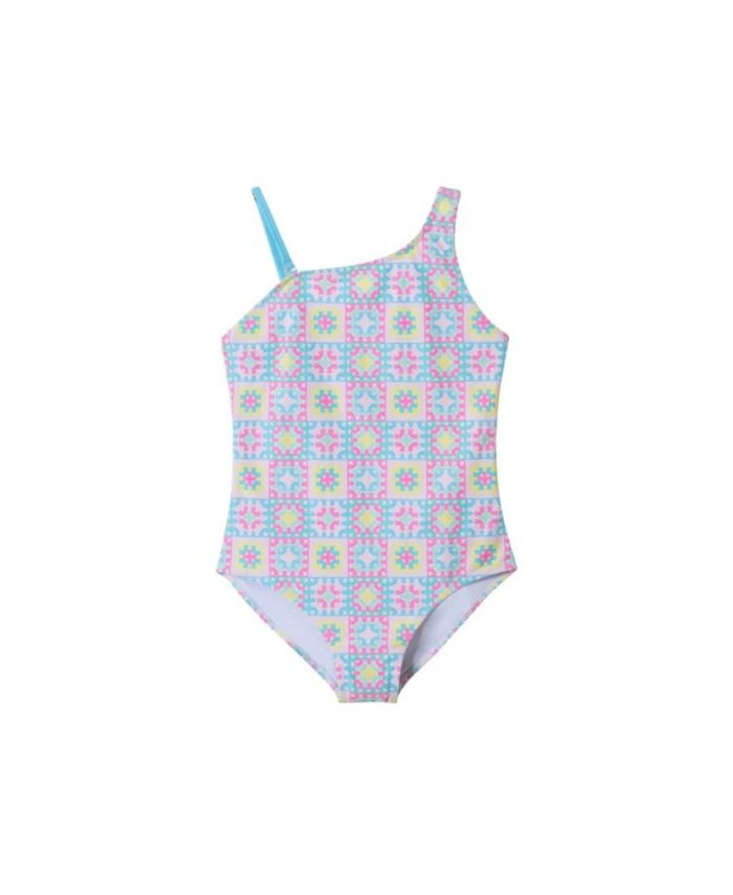 Girls' Crochet Look One-Piece Swimsuit - Big Kid