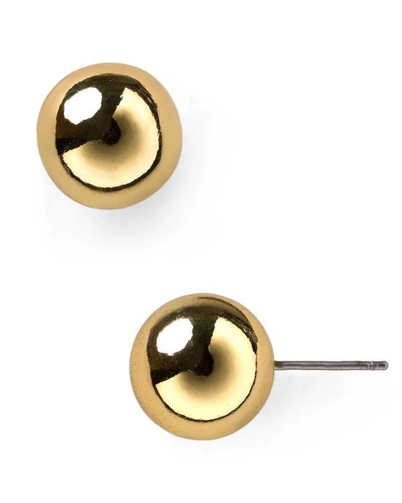 Ball Stud Earrings, 12mm