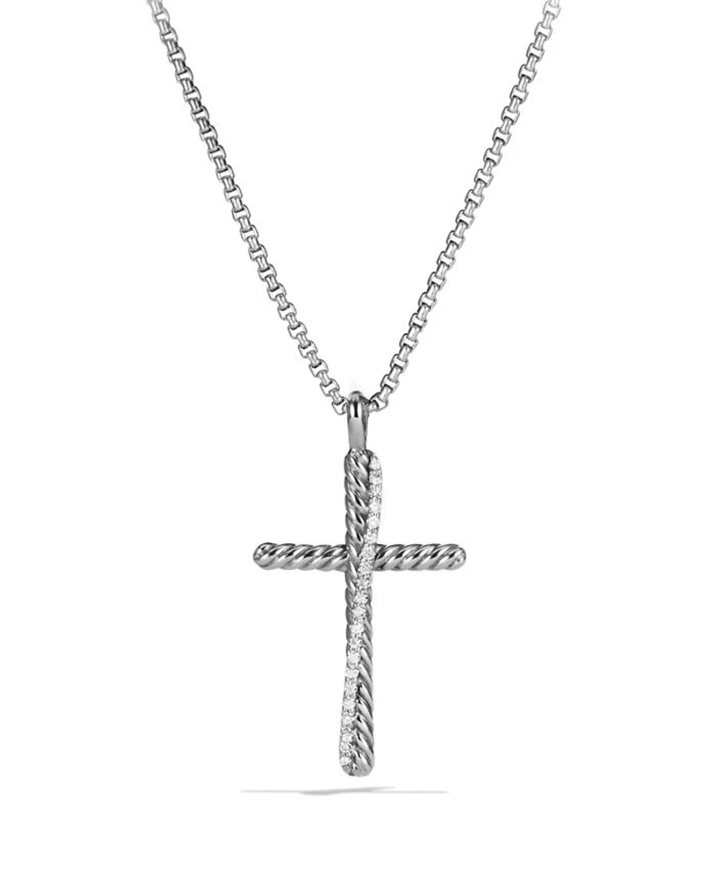 Crossover Cross with Diamonds on Chain
