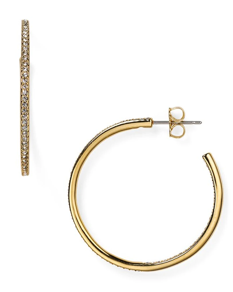 Pavé Hoop Earrings