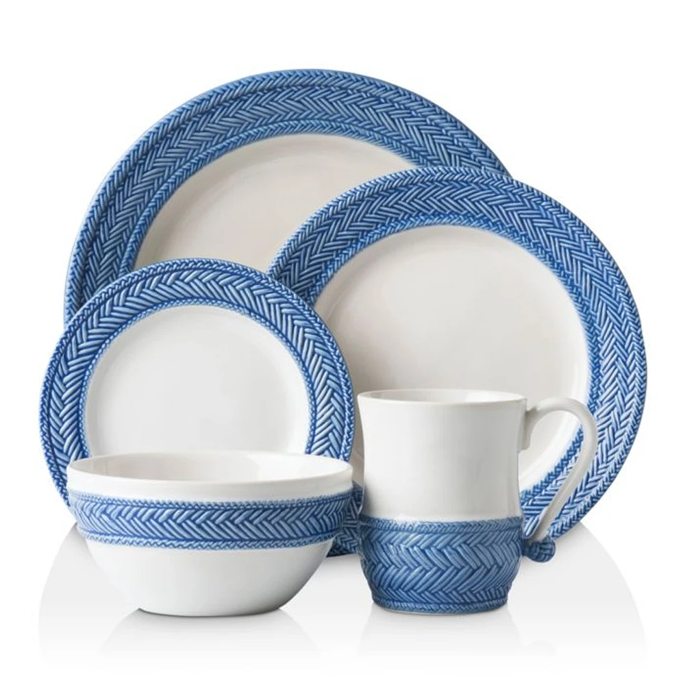 Le Panier White/Delft 5pc Setting