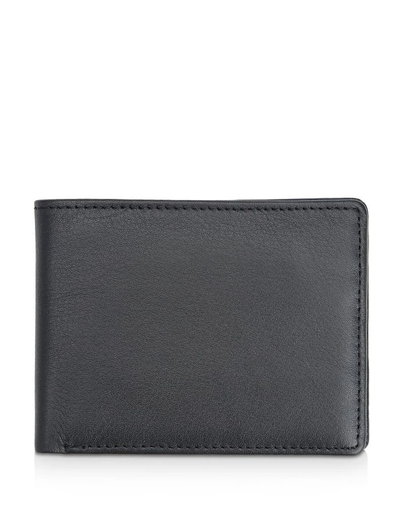 Leather RFID-Blocking Bifold Wallet