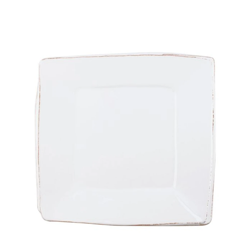 Melamine Lastra White Square Platter