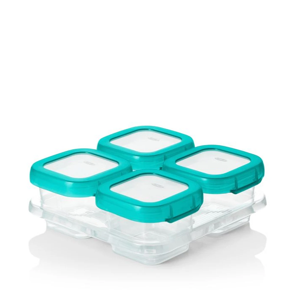Tot 4-Piece Baby Blocks Freezer Storage Containers