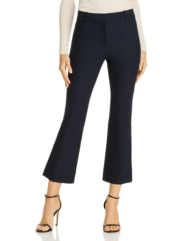 Cropped High Waist Flared Pants