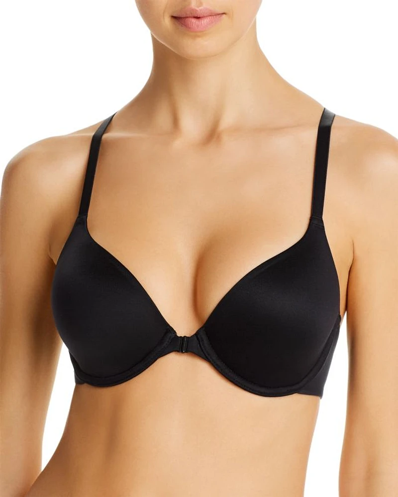 Future Foundation Lace-Racerback Front-Close Contour Bra
