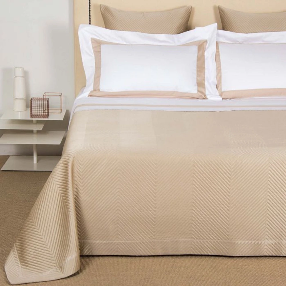 Lux Herringbone Coverlet, King