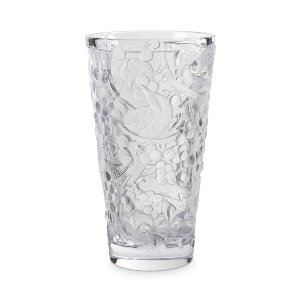 Merles & Raisins Large Clear Vase