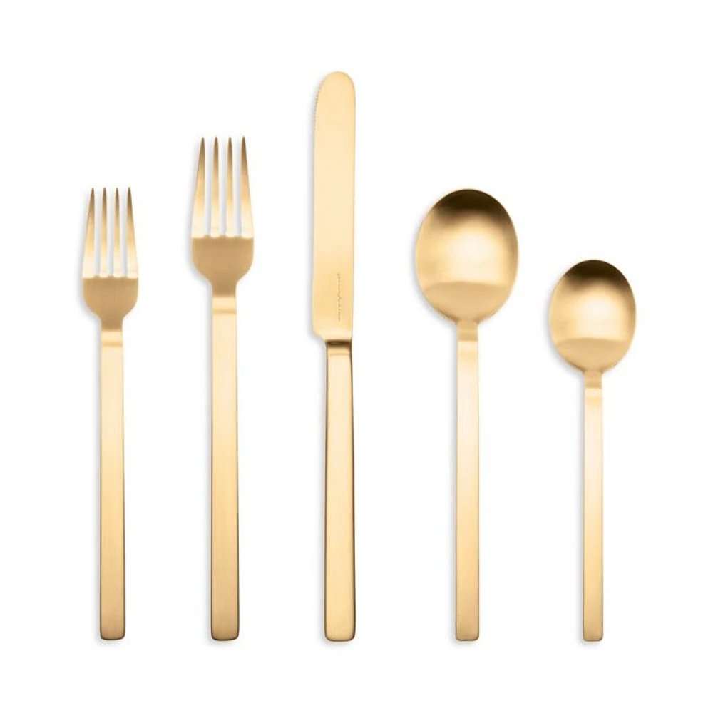 Stile Ice Oro 5-Piece Place Setting