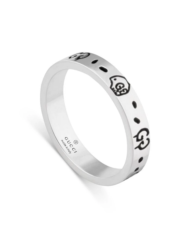 Sterling Silver Ghost Thin Band