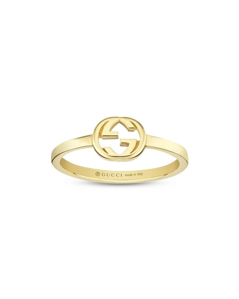 18K Yellow Gold Interlocked G Polished Ring
