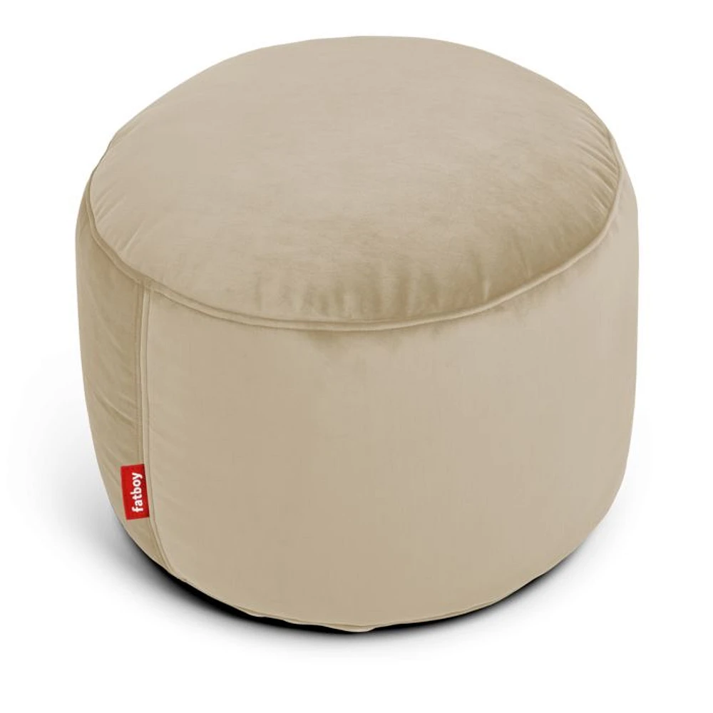 Point Velvet Pouf Ottoman