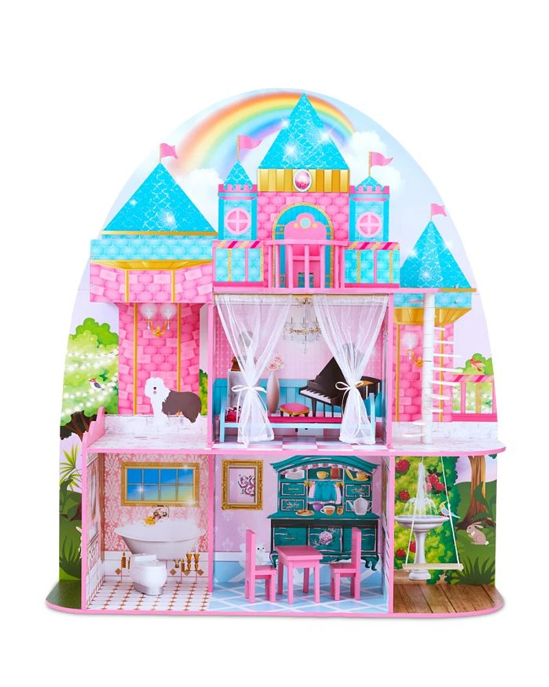 Kids Princess Castle 12" Doll House Pink - Ages 3-7