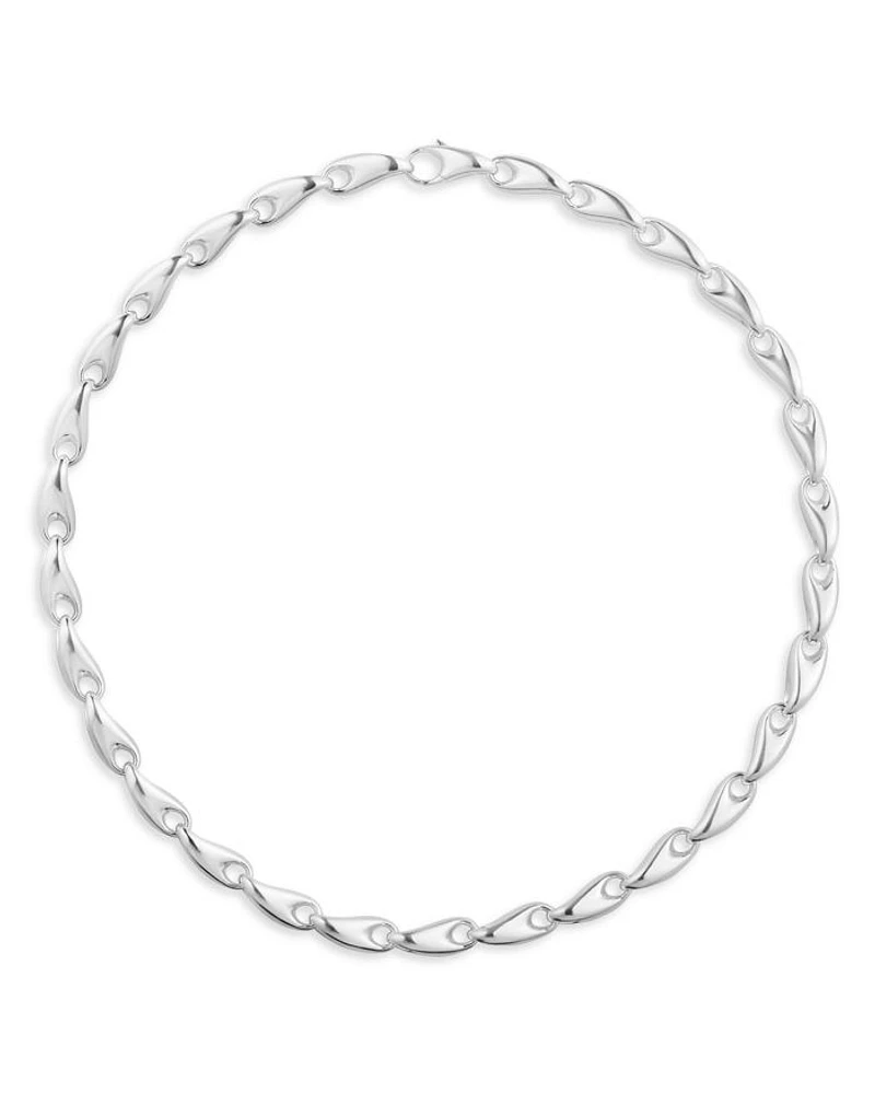 Reflect Sterling Silver Medium Link Necklace, 19.29"