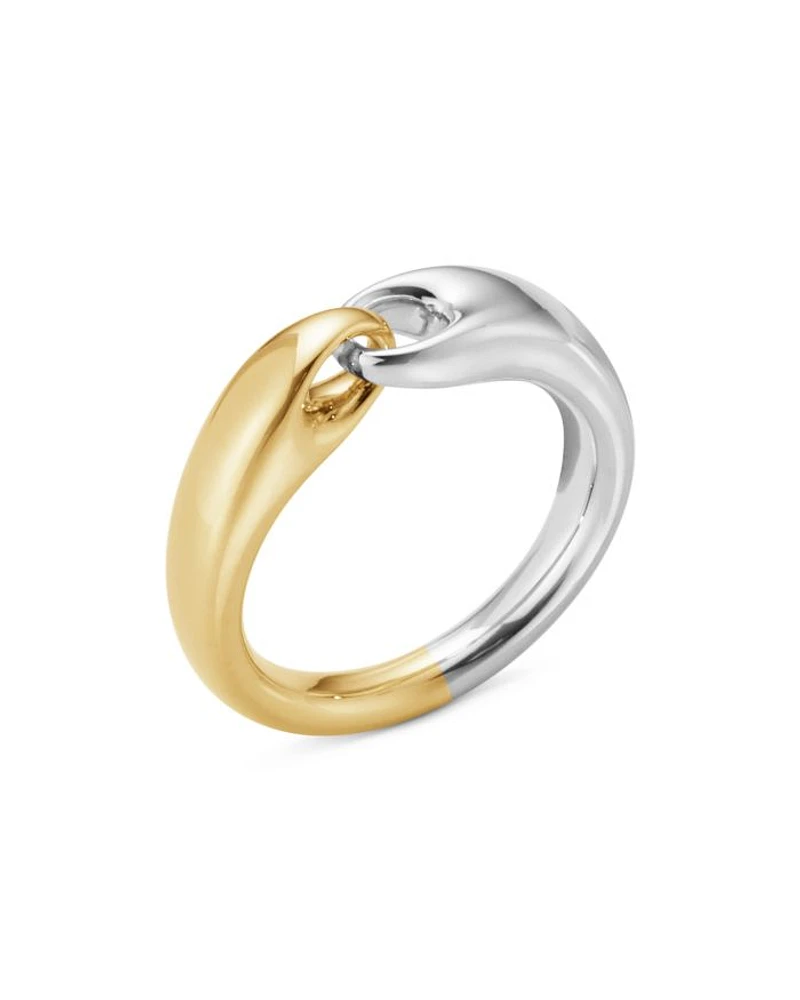 Reflect Two-Tone Small Link Ring