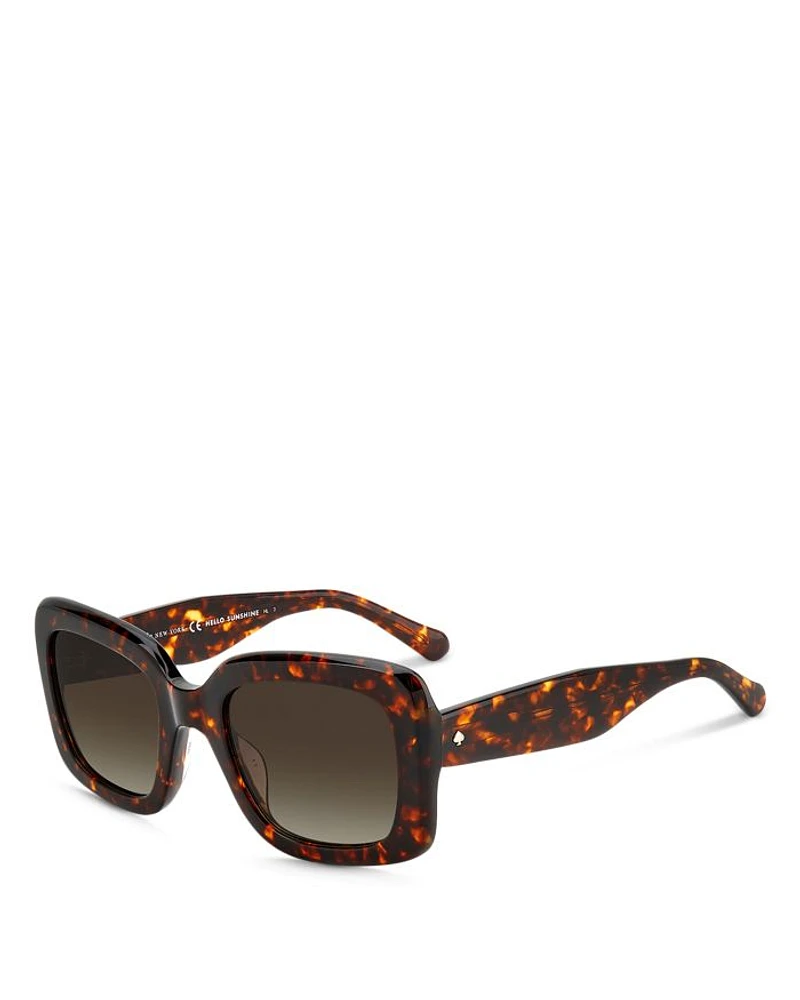 Bellamy Rectangular Sunglasses, 52mm