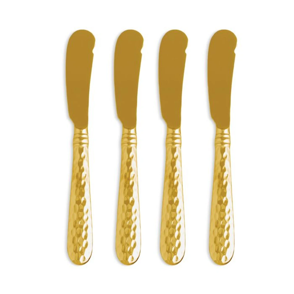 Martellato Gold Tone Spreaders, Set of 4