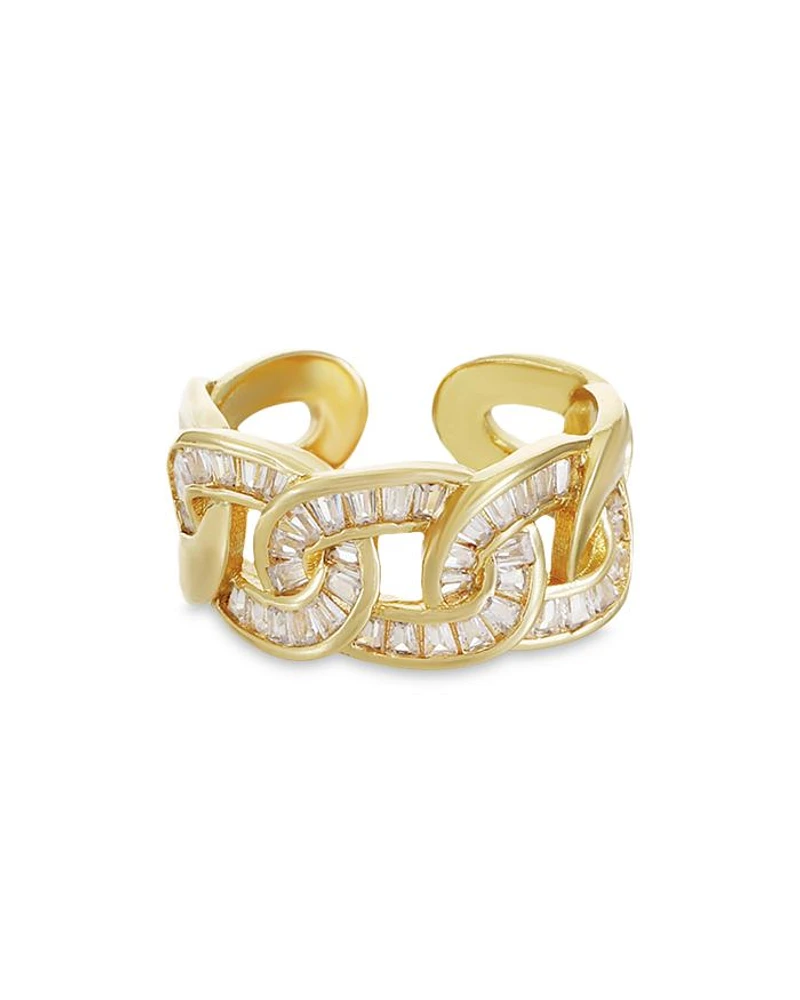 Sparkling Link Ring