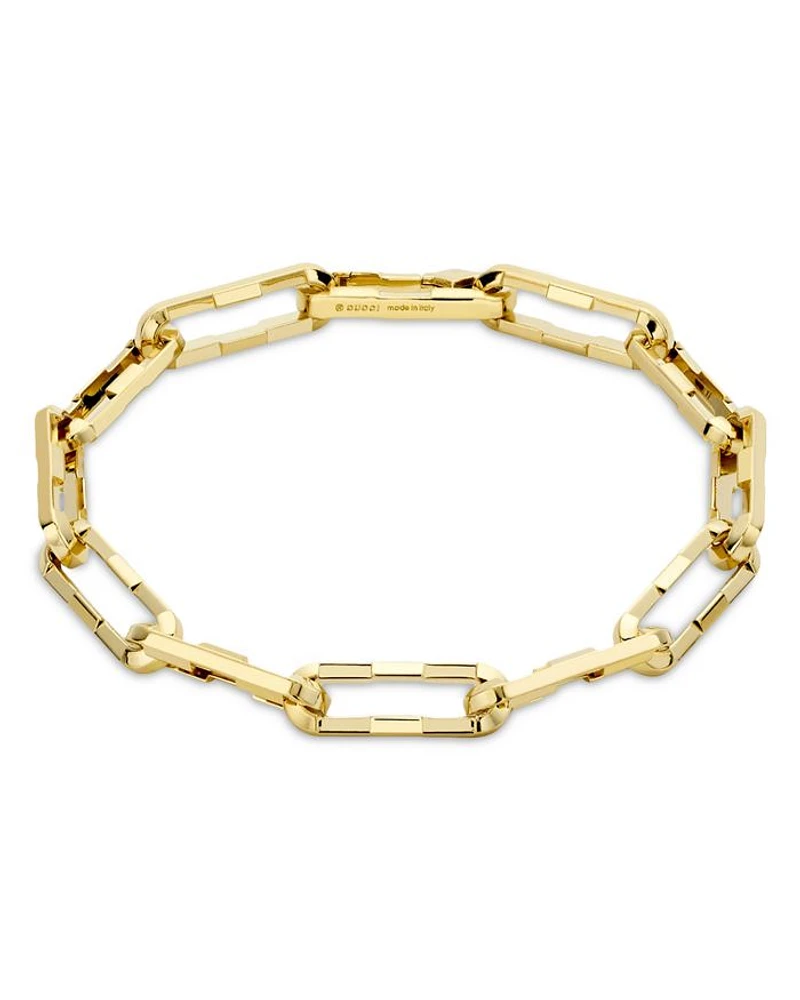 18K Yellow Gold Link to Love Large Square Link Bracelet
