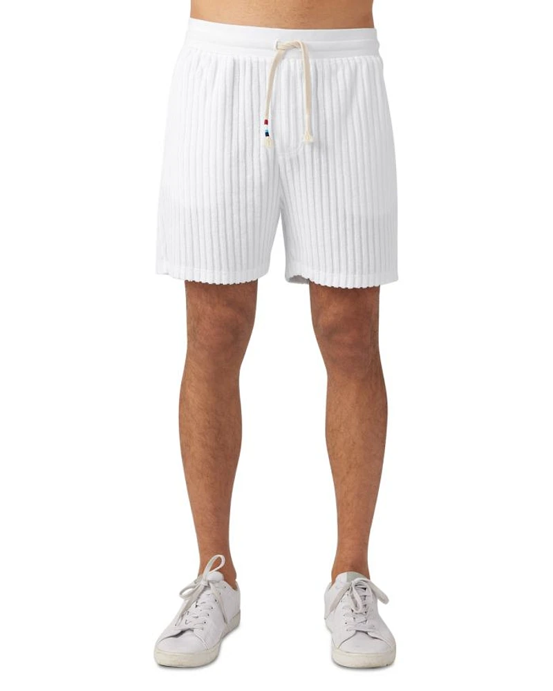 Riviera Cotton Blend Terry Regular Fit Drawstring Shorts