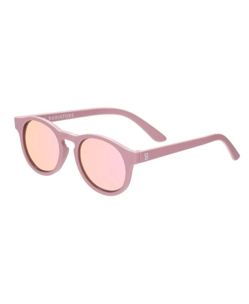 Pretty Pink Keyhole Polarized Mirrored Lens Sunglasses