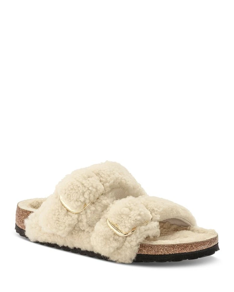 Women's Arizona Big Buckle Shearling Slide Sandals