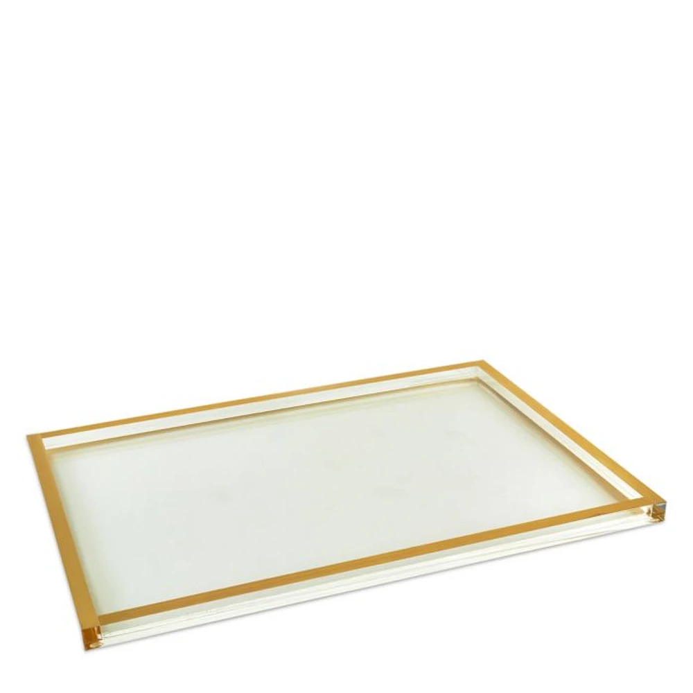 Gold and Clear Tray