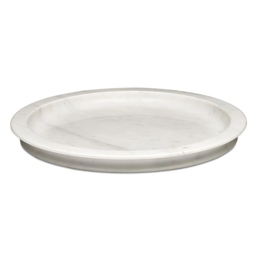 x Kelly Wearstler Dune White Marble Tray Large