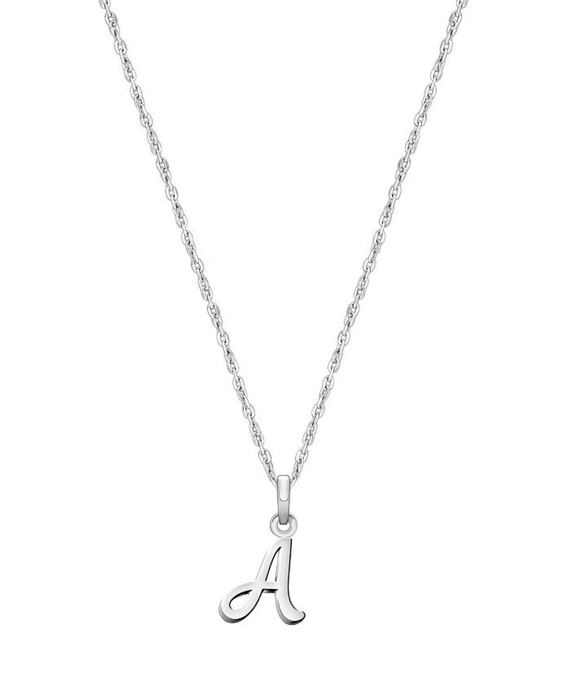 Girls' Sterling Silver Initial 13-14" Necklace - Children