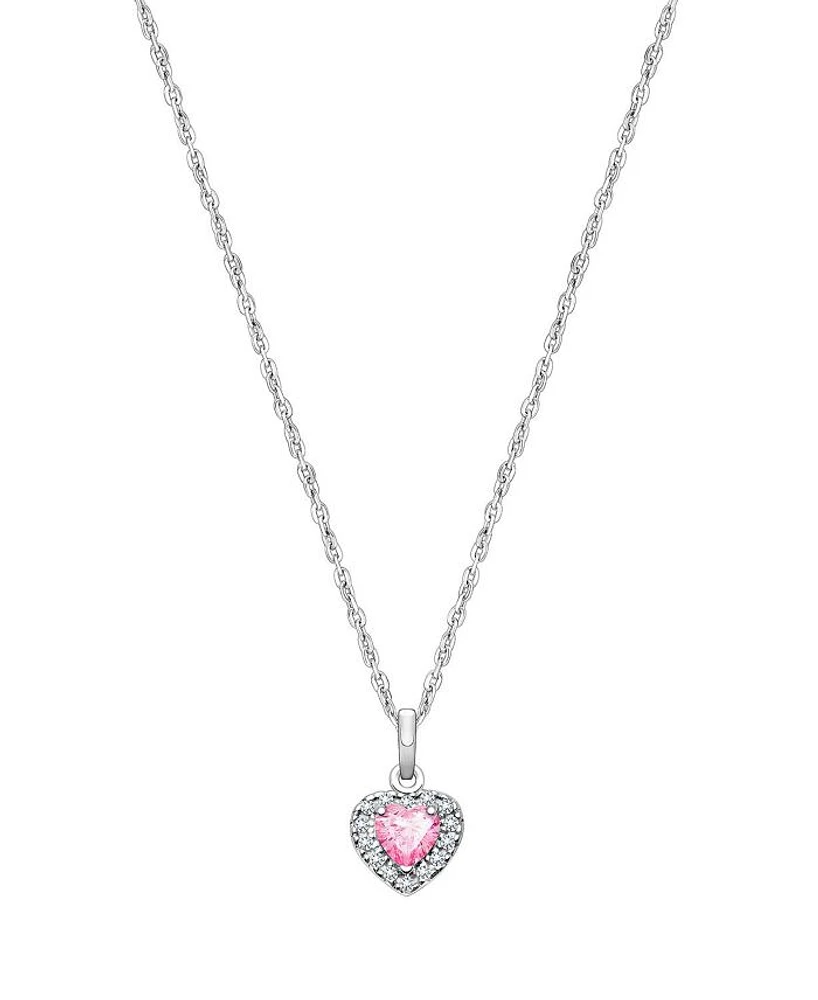 Girls' Sterling Silver Blissful Heart 13-14" Necklace - Children