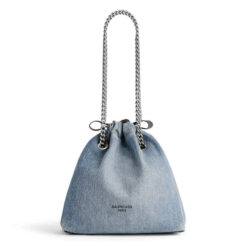 Crush Small Tote Bag Denim