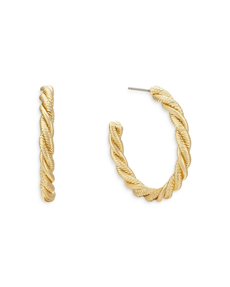 Spun Strands Hoop Earrings