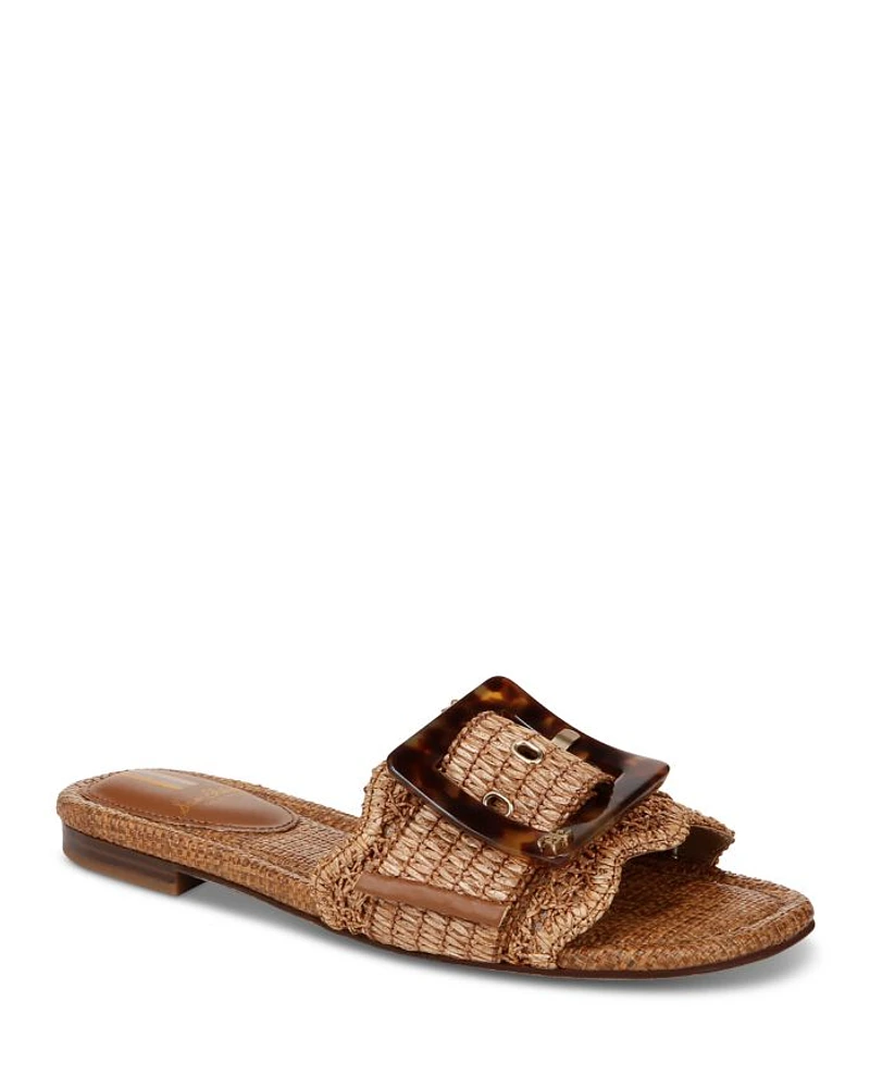 Women's Bambi Buckled Woven Slide Sandals