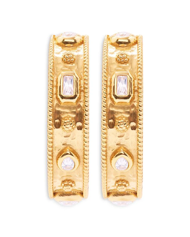 Berry Hoop Earrings in 18K Gold Plated