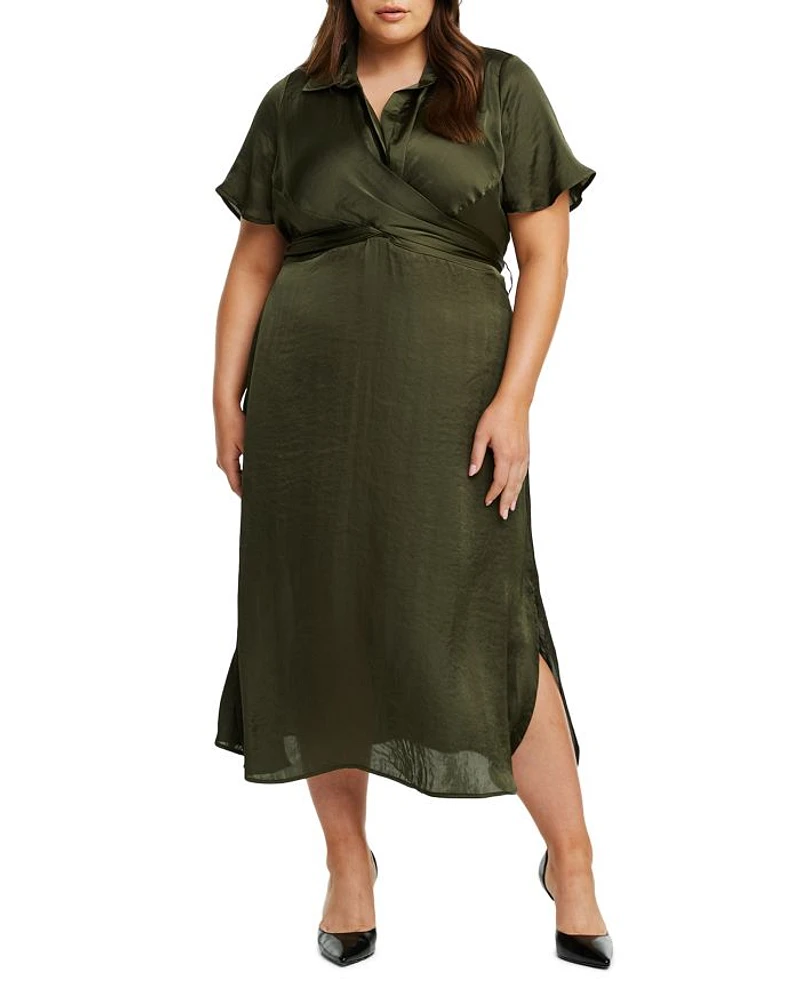 Plus Oasis Wrap Dress