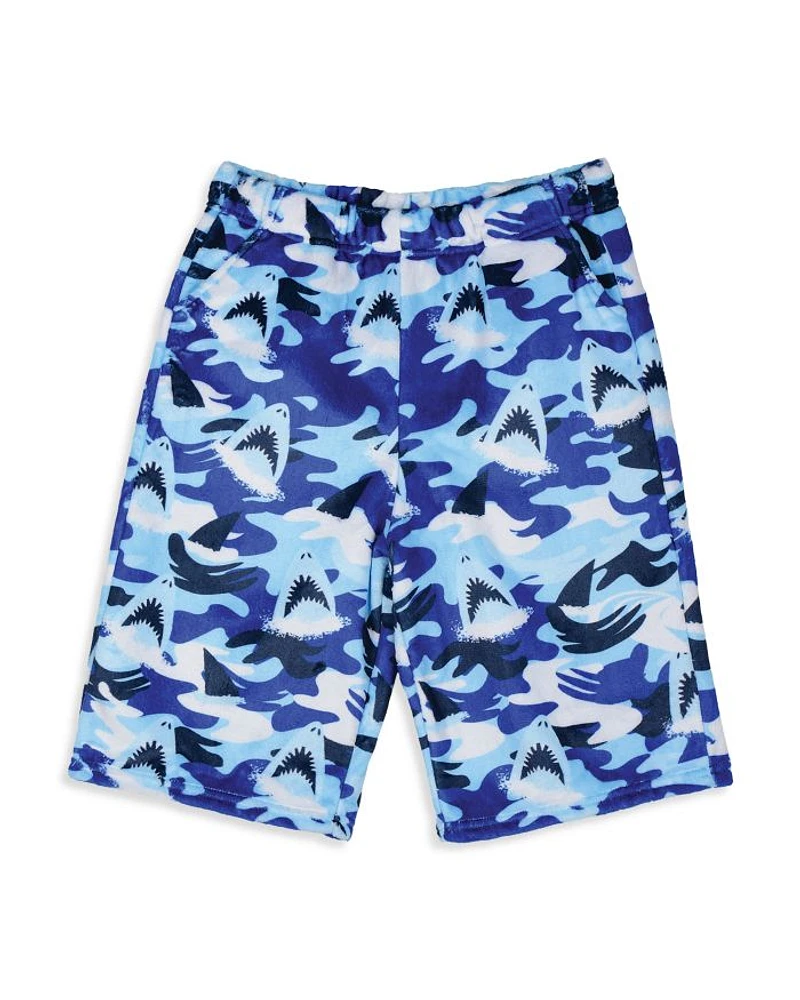 Boys' Sharks Plush Shorts - Little Kid, Big Kid