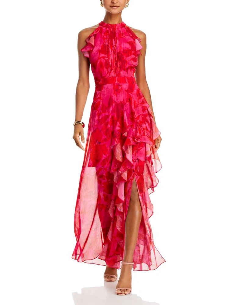 Sleeveless Ruffled Maxi Dress - Exclusive