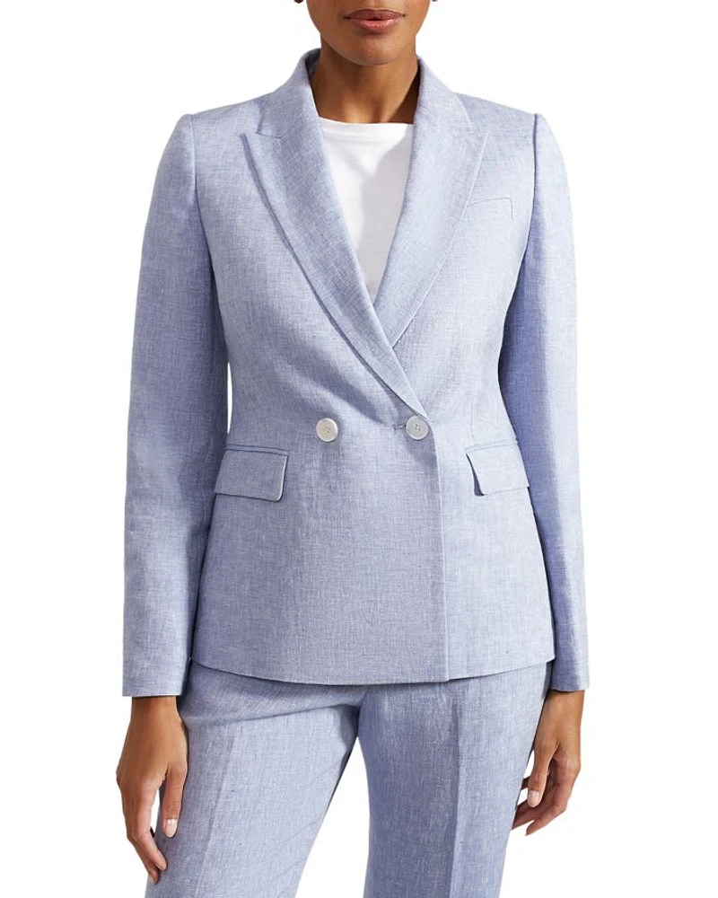 Adina Linen Double Breasted Jacket