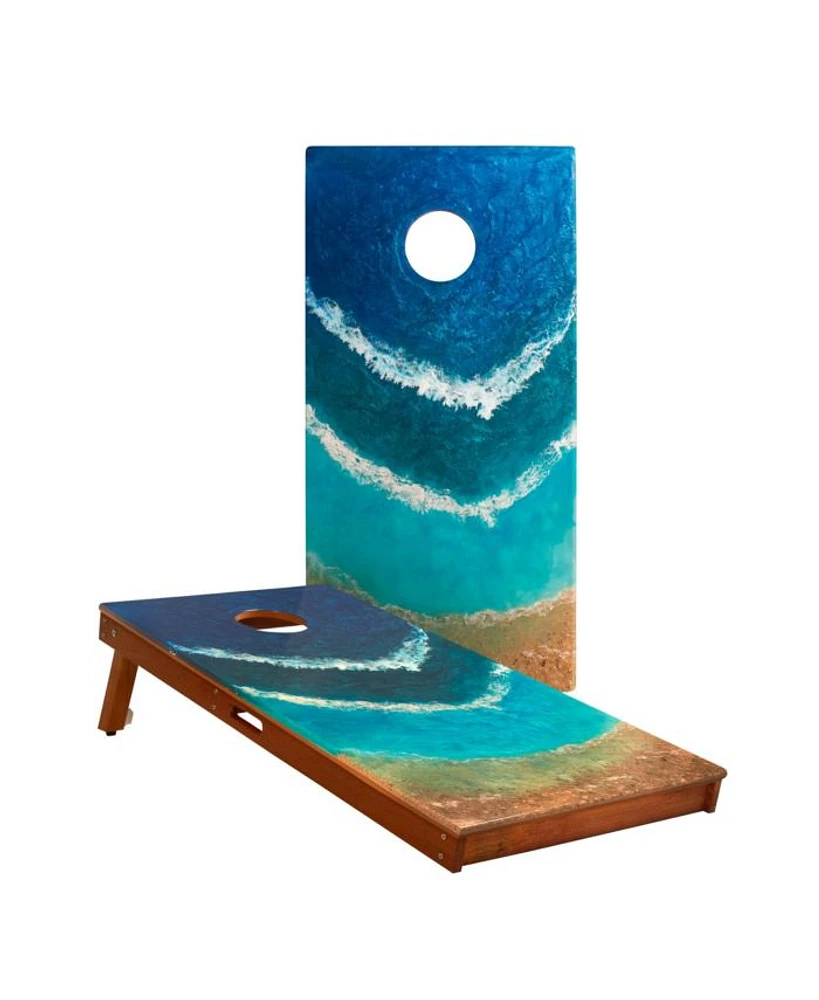 2ft x 4ft The Beach Epoxy Resin Cornhole Boards