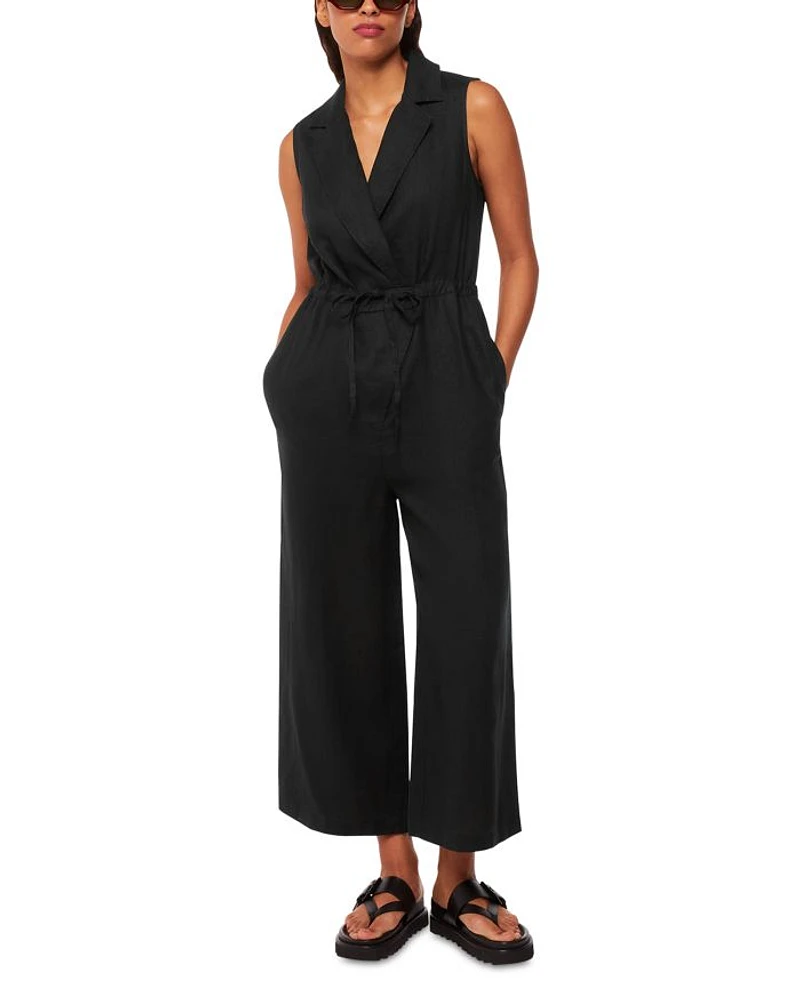 Bella Linen Wrap Jumpsuit