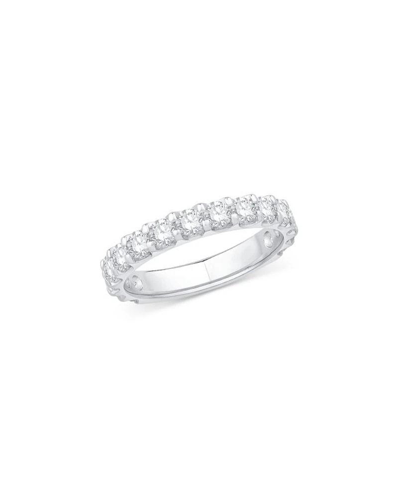 Certified Diamond Band in 14K White Gold, 1.50 tcw