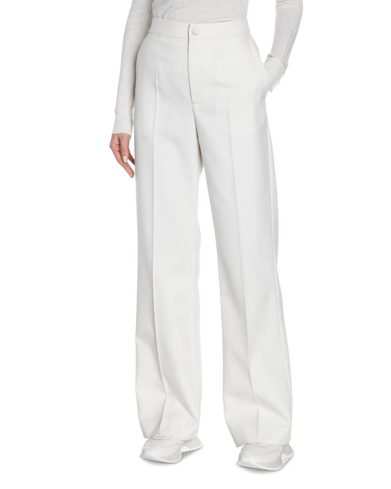 Wool Blend High Rise Trousers