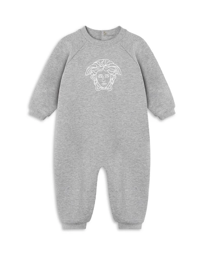 Unisex Medusa Embroidered Stretch Fleece Coverall - Baby