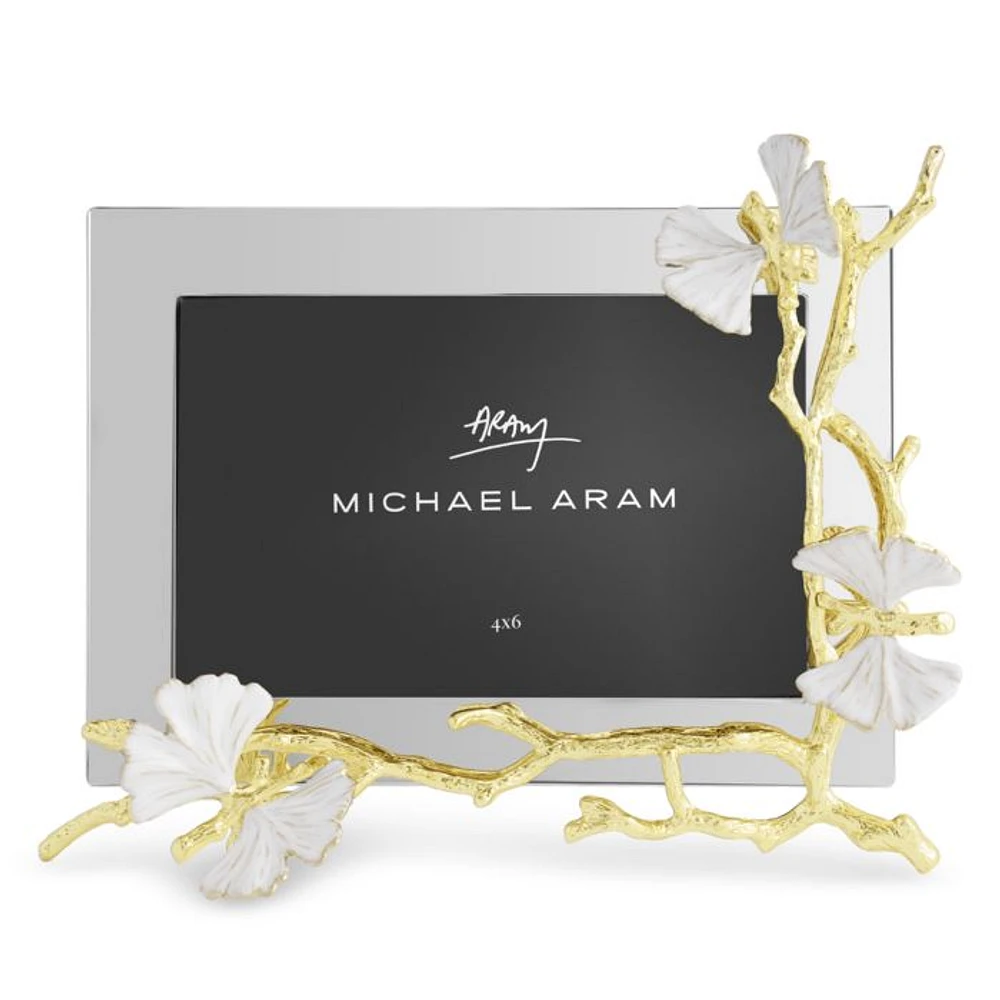 Butterfly Ginkgo Gold Reflective Frame