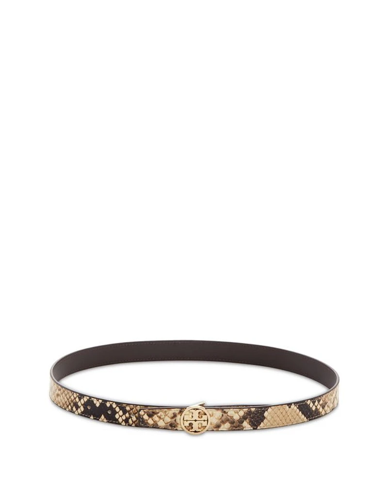 Women's Miller Snake Embossed Leather Belt
