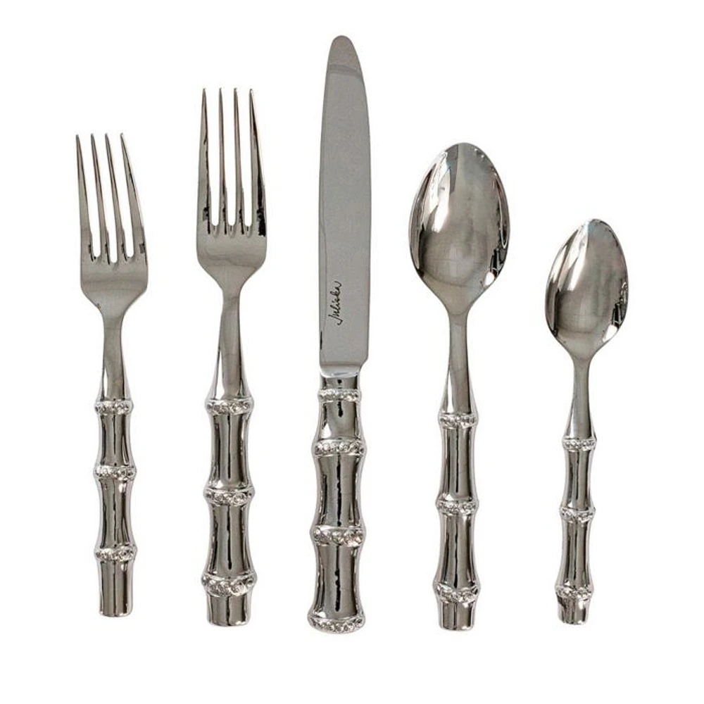 Bamboo 5 Piece Place Setting, Polished