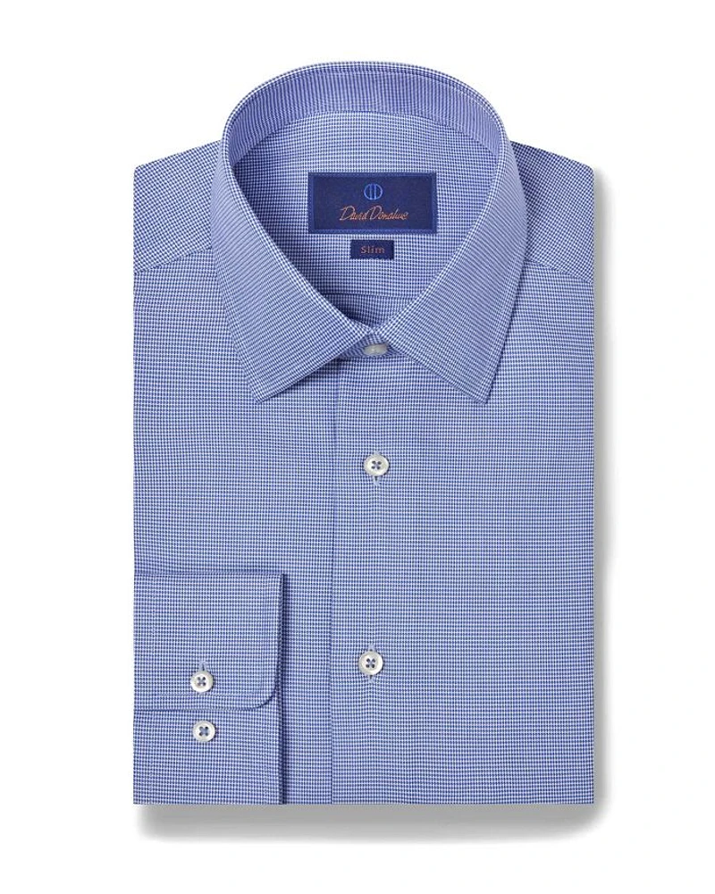 Cotton Micro Dobby Slim Fit Dress Shirt