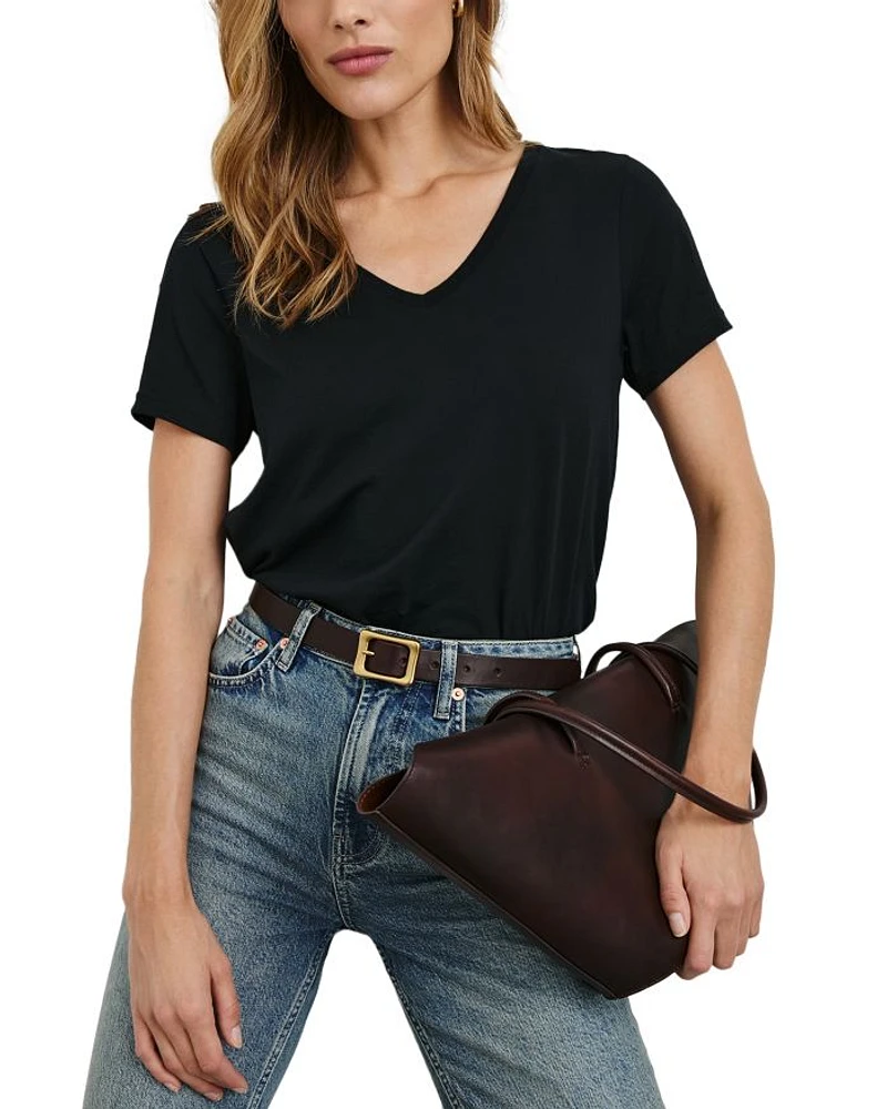V Neck Short Sleeve Tee