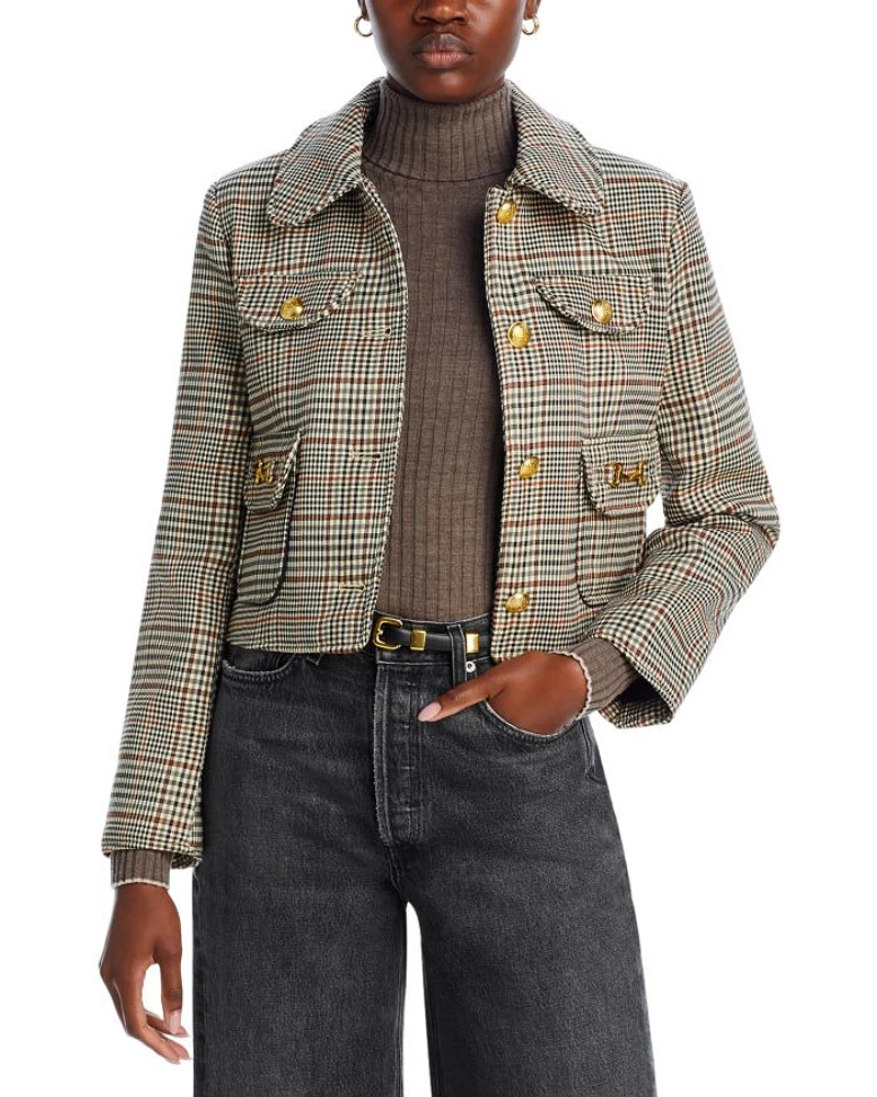 Plaid Four Pocket Jacket